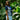 Prince Kuhio Blouse in Navy White, side view - Made in Hawaii by Hilo Hattie