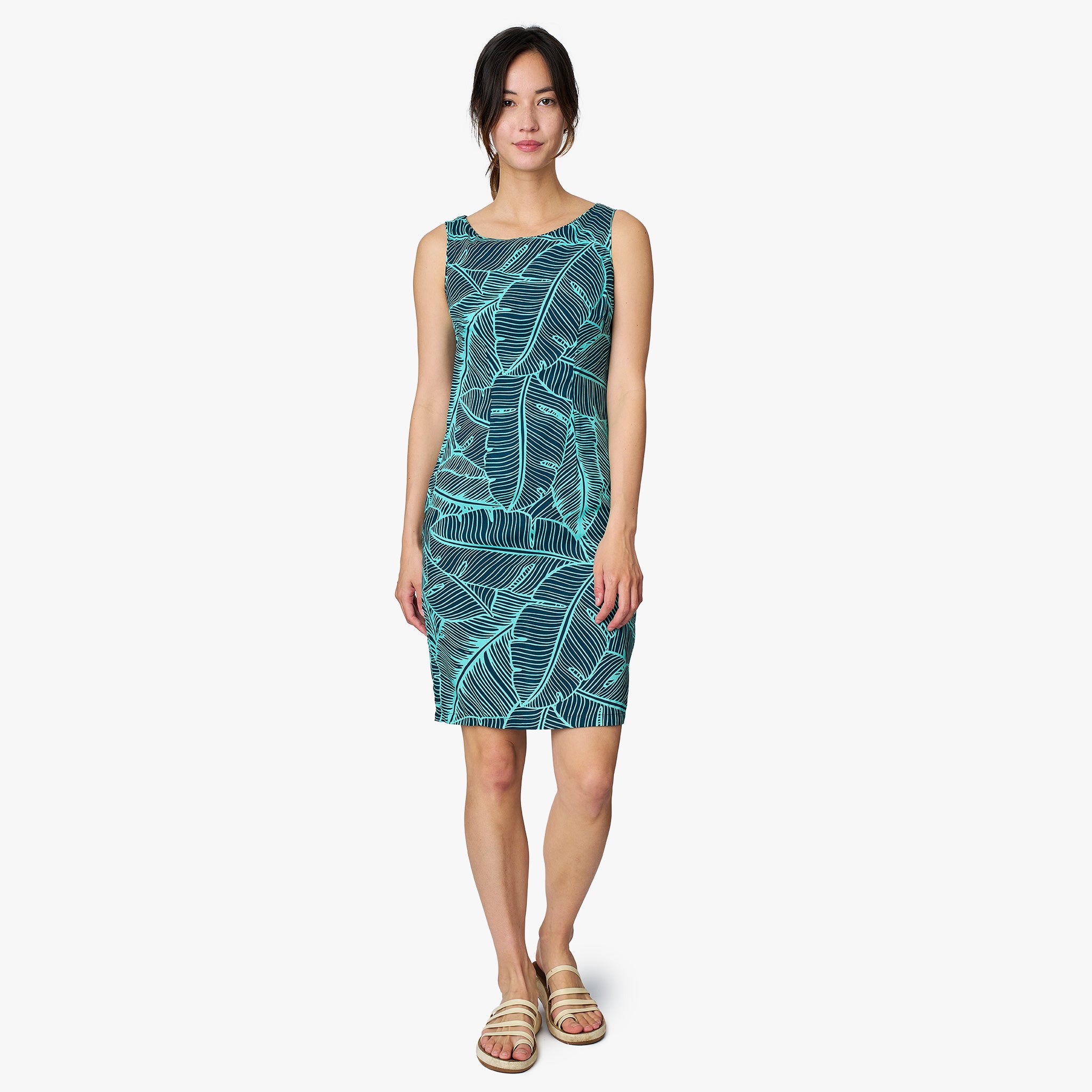 Banana Leaf Short Dress Hilo Hattie