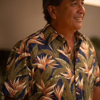 Pukalani Birds of Paradise Aloha Shirt
