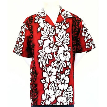 Hibiscus Panel Boys Aloha Shirt