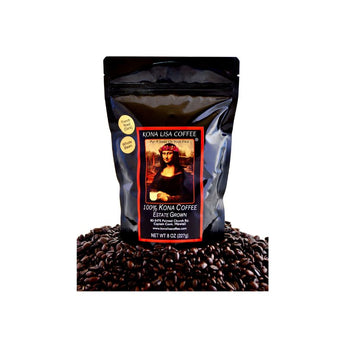 Kona Lisa 100% Kona Estate Coffee, French Dark Roast APG