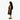 Hibiscus Dream Short Mu'umu'u in Black, side view - Made in Hawaii by Hilo Hattie