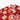 Lehua Quilt Aloha Shirt in Red, front detail - Made in Hawaii by Hilo Hattie