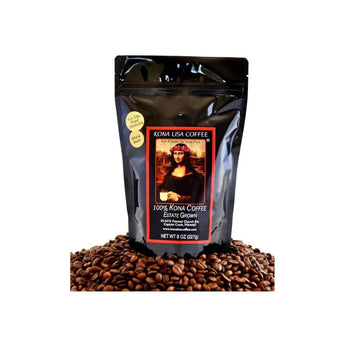 Kona Lisa 100% Kona Coffee Full City Roast, Whole Bean