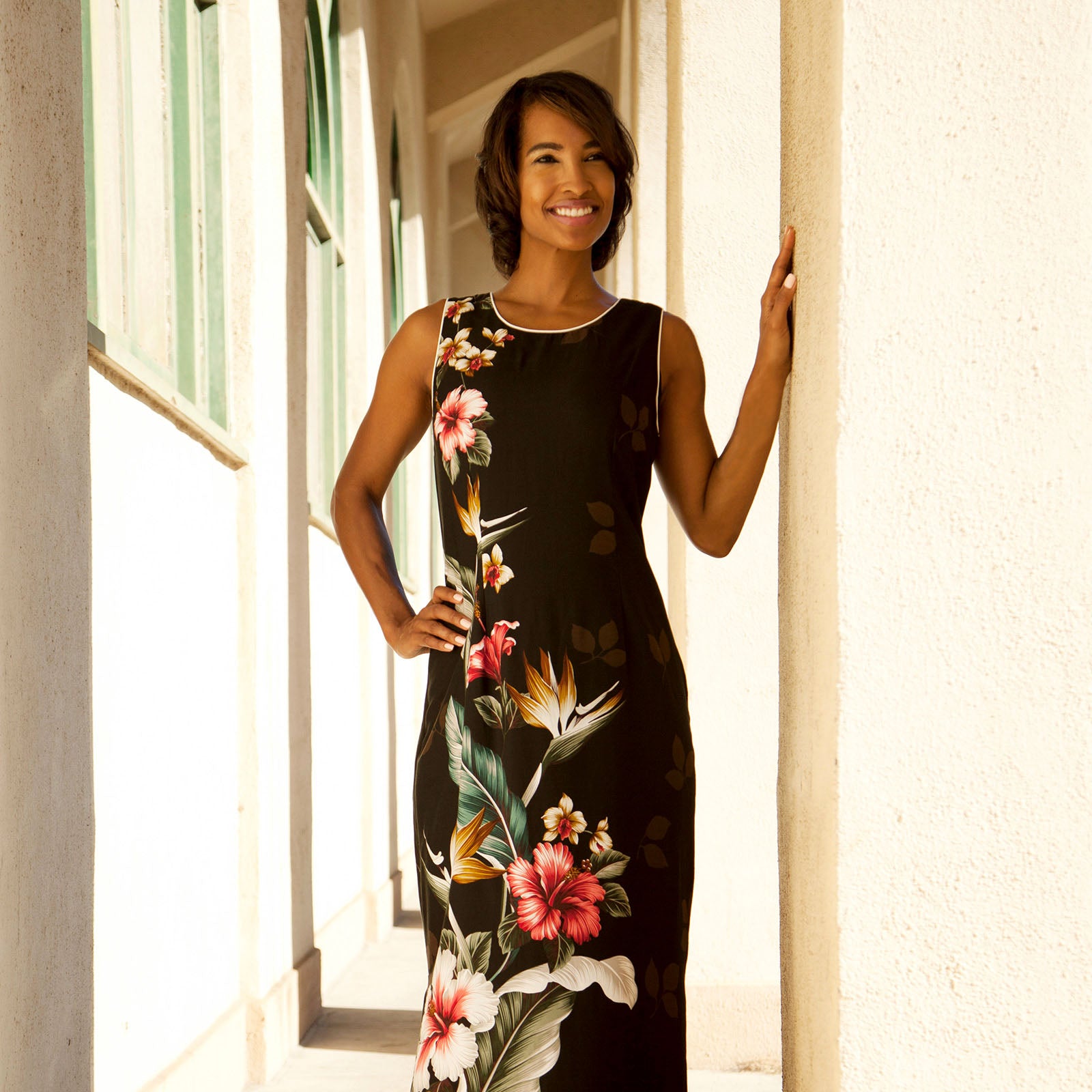 Floral Bird of Paradise Long Dress – Hilo Hattie