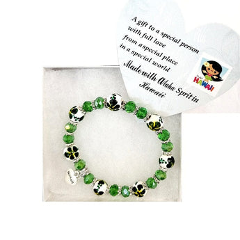 Hibiscus Bracelet with Charm