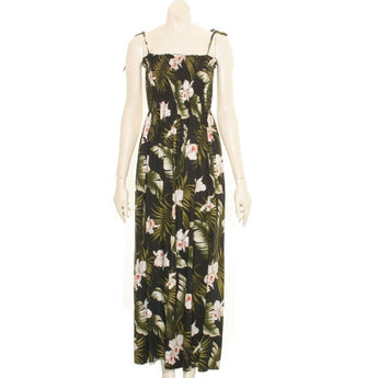 Orchid Floral Long Smock Dress