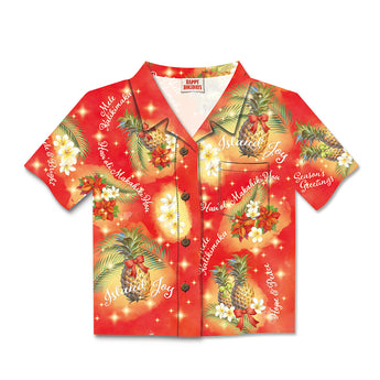 Aloha Shirt Christmas Card / Island Joy