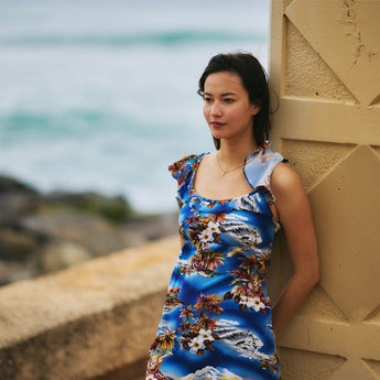 Blue Hawaii Empire Dress