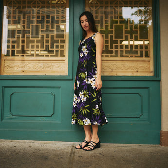 Plumeria Cluster Sylvia Dress