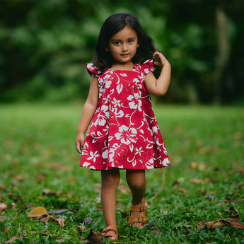 Classic Hibiscus Girls Bloomer Set