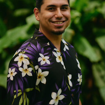 Plumeria Cluster Aloha Shirt