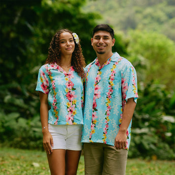 Plumeria Panel Aloha Shirt