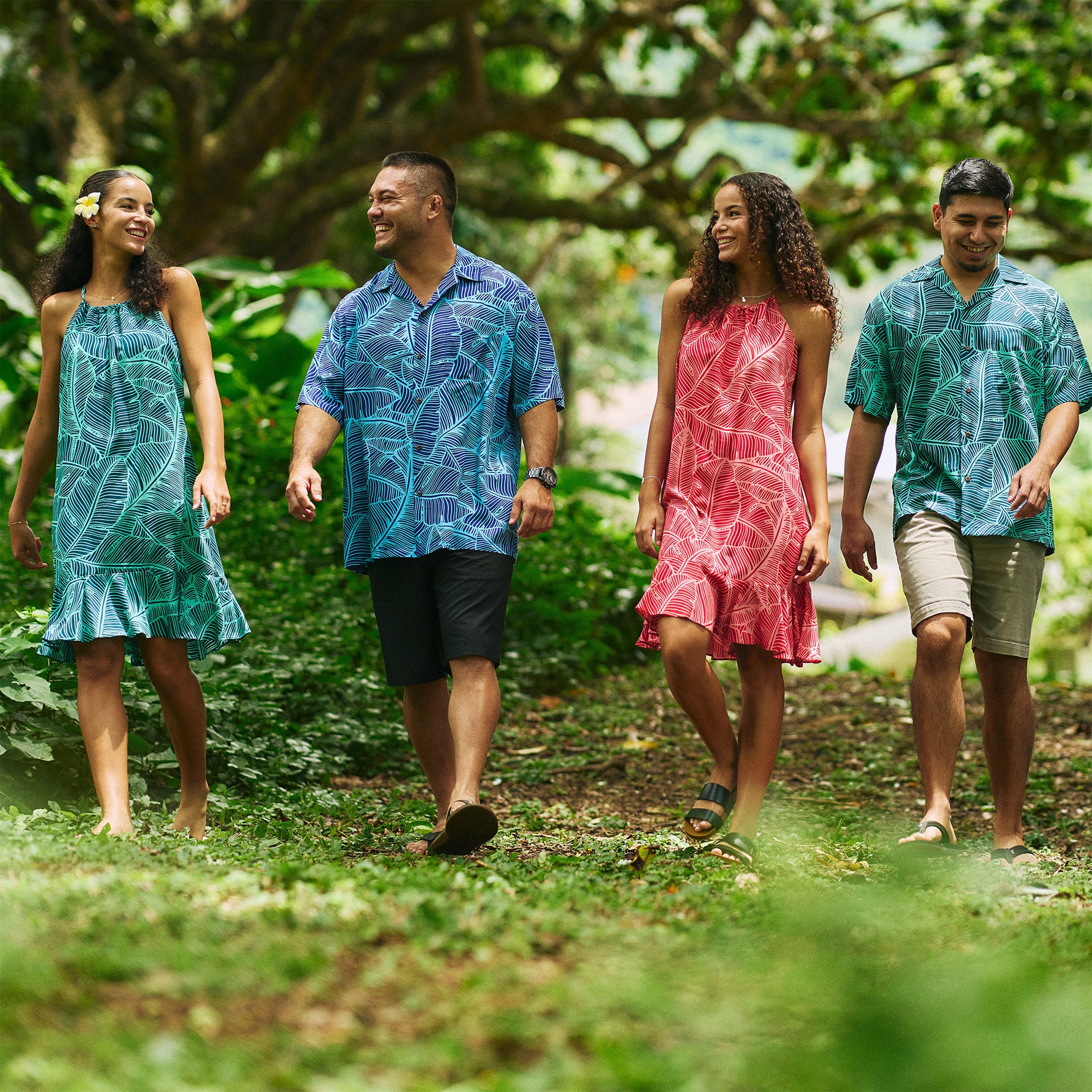 Banana Leaf Knee Length Dress Hilo Hattie Banana Leaf Knee Length Dress Hilo Hattie
