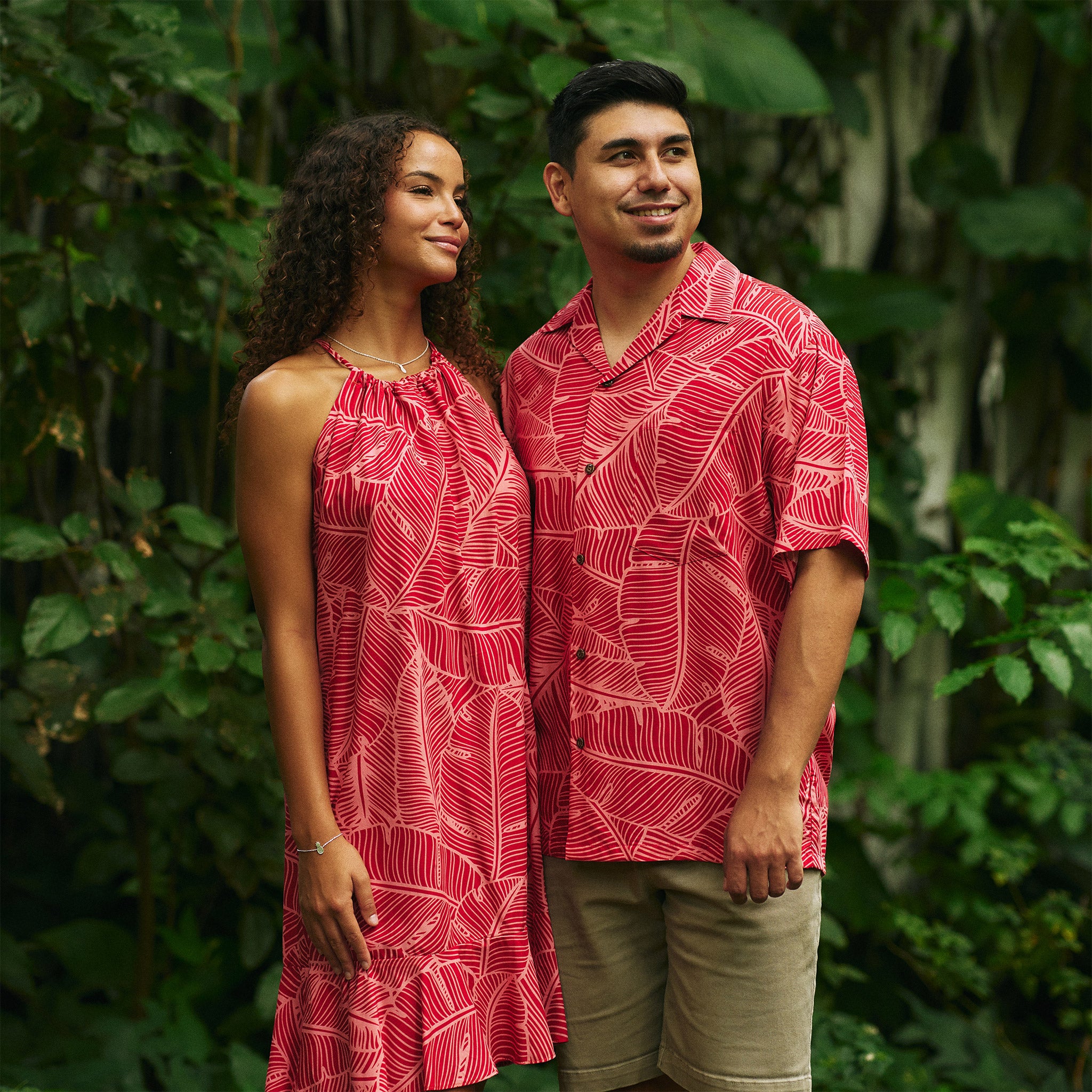 Red Hawaiian Dress Traditional Banana Leaf Aloha Shirt Made In Hawaii Hilo Hattie Red Hawaiian Dress Traditional Banana Leaf Aloha Shirt Made In Hawaii Hilo Hattie