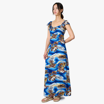 Blue Hawaii Empire Dress