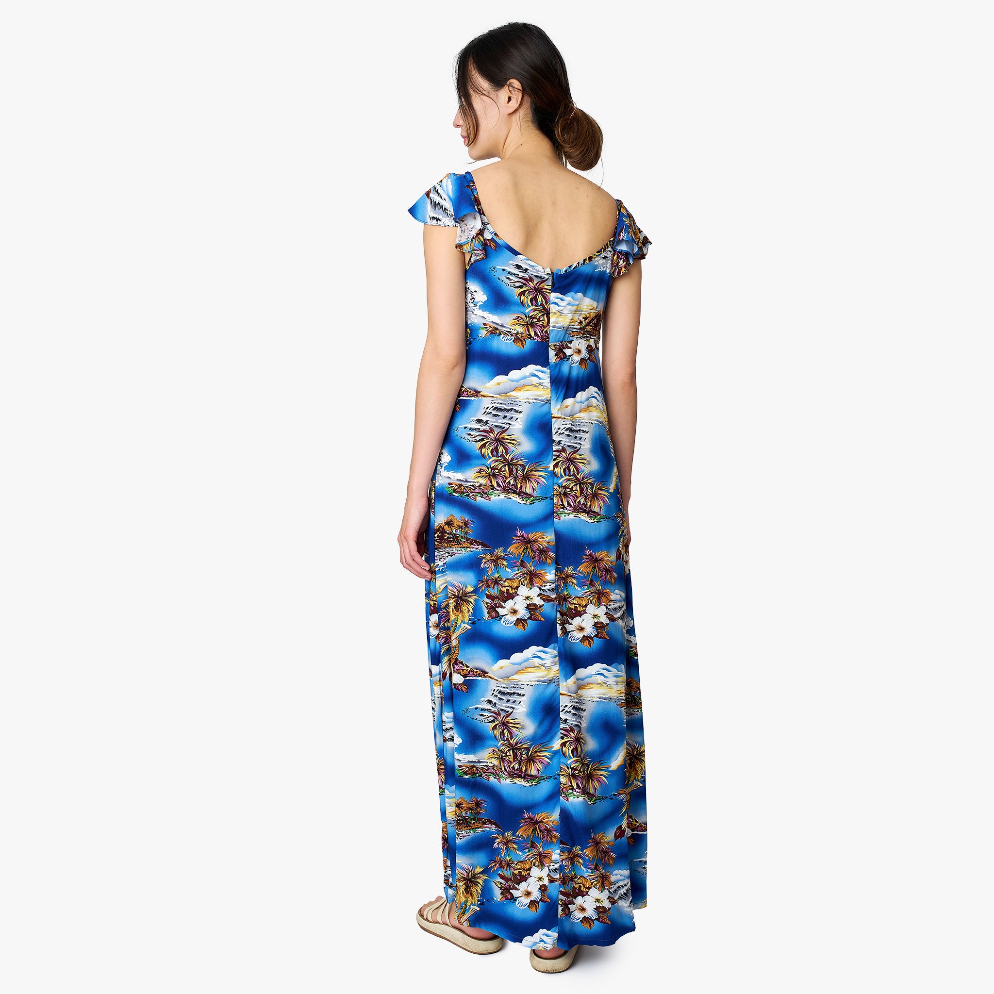 Blue Hawaii Empire Dress Hilo Hattie Blue Hawaii Empire Dress Hilo Hattie