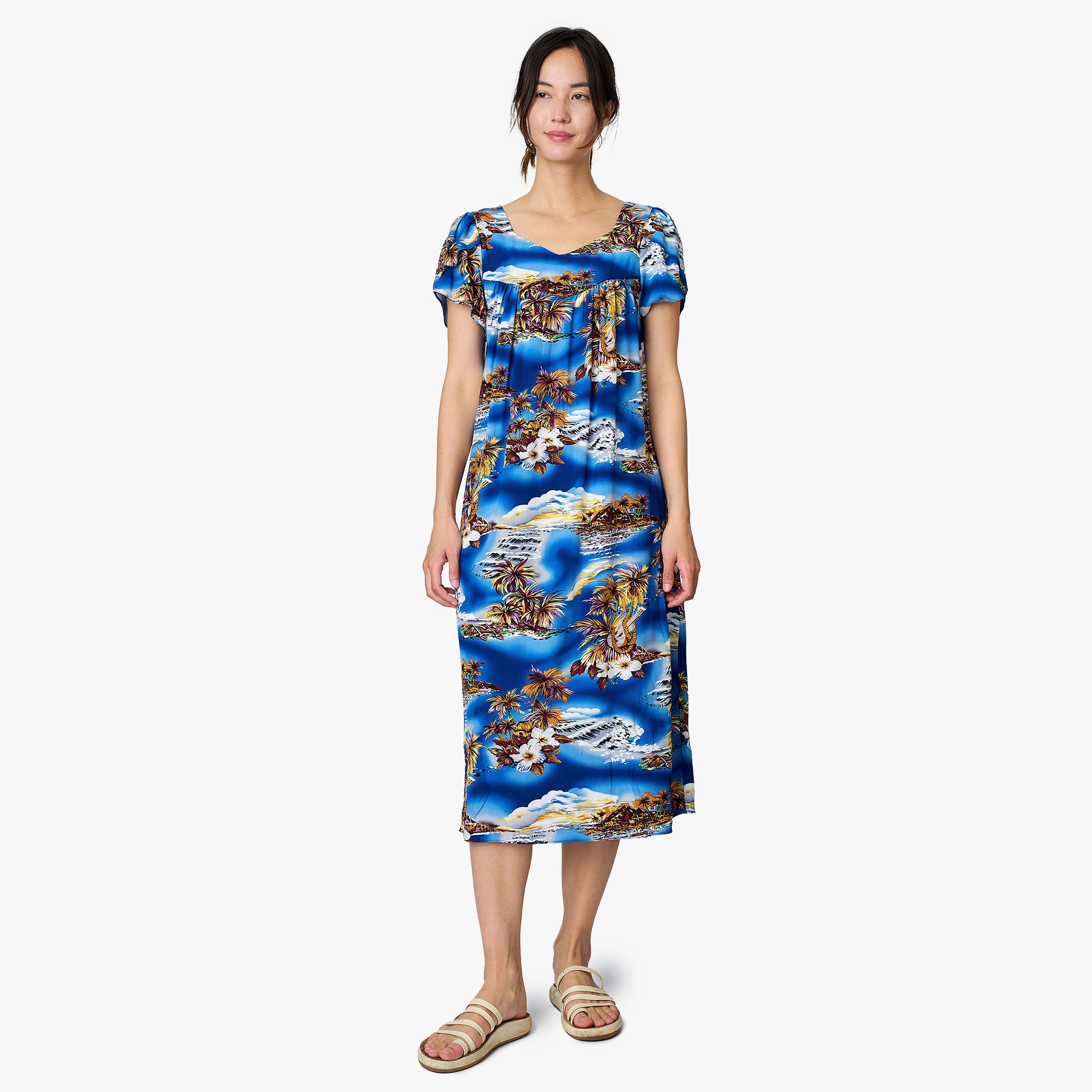 Blue Hawaii Muʻumuʻu – Hilo Hattie Blue Hawaii Muʻumuʻu – Hilo Hattie