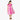 Hibiscus Palm Panel Tulip Sleeve Dress