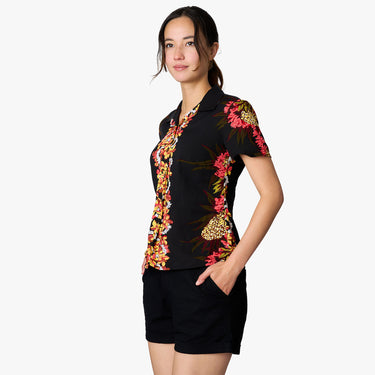 Pineapple Panel Camp Blouse