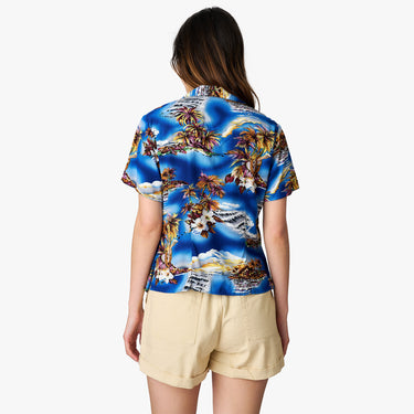 Blue Hawaii Camp Blouse