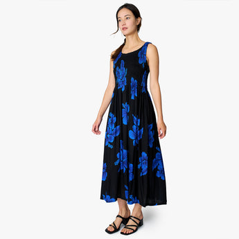 Hibiscus Smock Long Dress