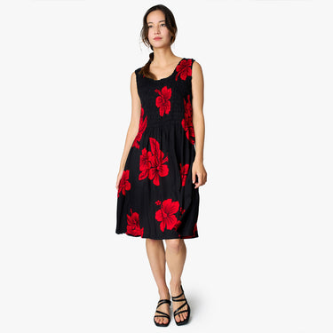 Hibiscus Smock Short Dress