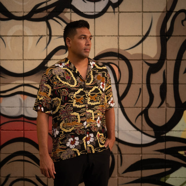 Vintage Scenic Aloha Shirt | Made in Hawaii – Hilo Hattie