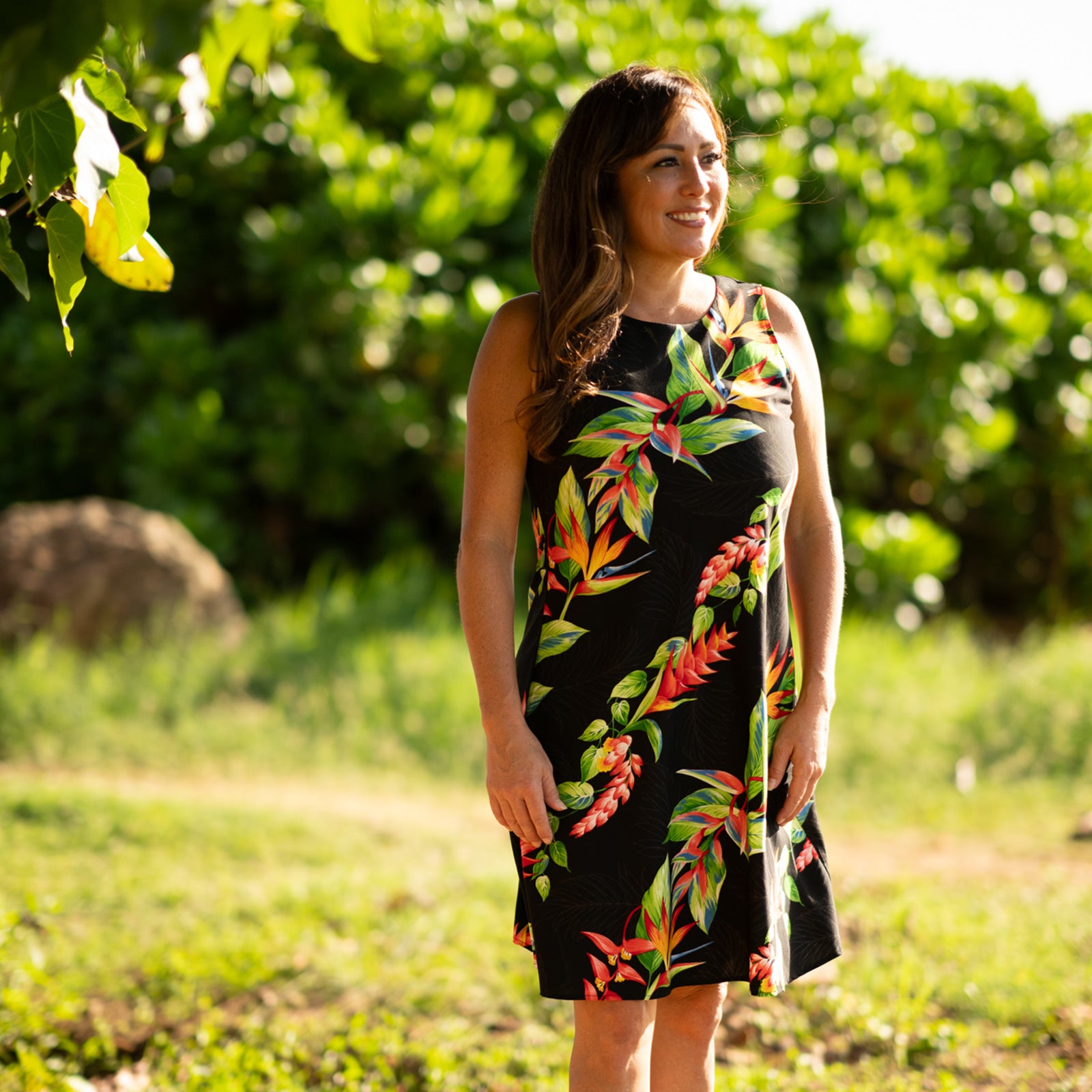 birds of paradise mini dress BIRDS OF PARADISE