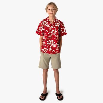 Classic Hibiscus Boys Aloha Shirt