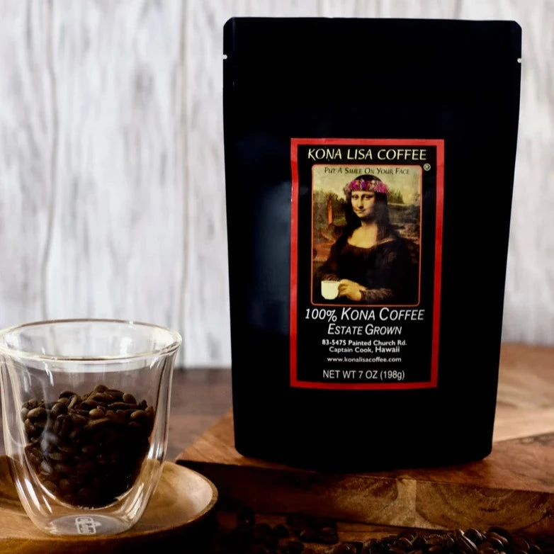Cona Lisa Kona Lisa 100% Kona Coffee French Roast Whole Bean – Hilo Hattie