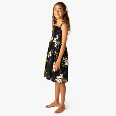 Plumeria Cluster Girls Tube Dress