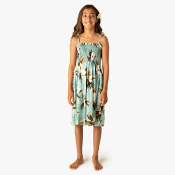Hibiscus Floral Girls Tube Dress