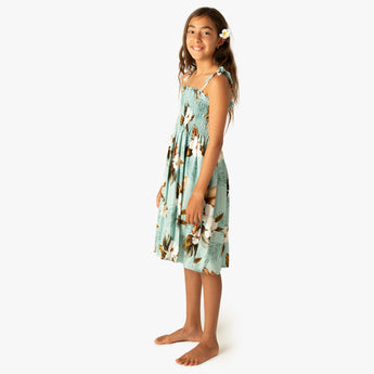 Hibiscus Floral Girls Tube Dress