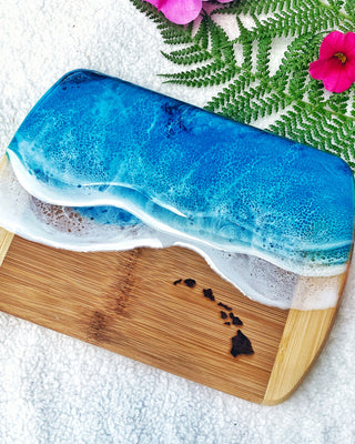 Hawaiian Islands Ocean Cutting Board