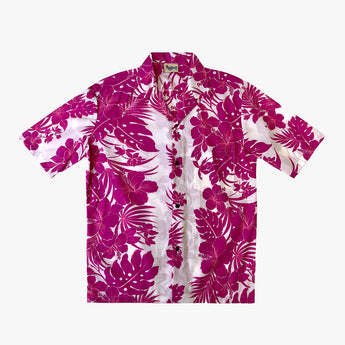 Hibiscus Palm Panel Aloha Shirt