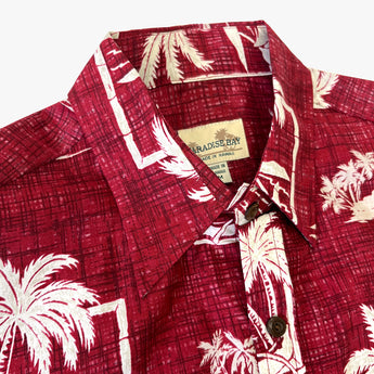Palm Canoe Reverse Print Aloha Shirt