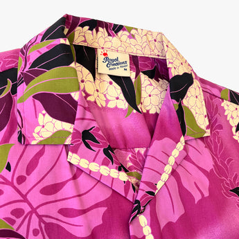 Maile Monstera Panel Aloha Shirt