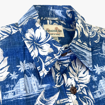 Pastel Hibiscus Reverse Print Aloha Shirt