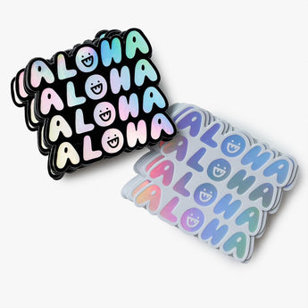 Aloha Holographic Sticker