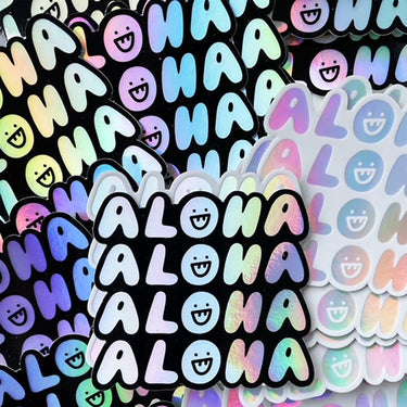 Aloha Holographic Sticker