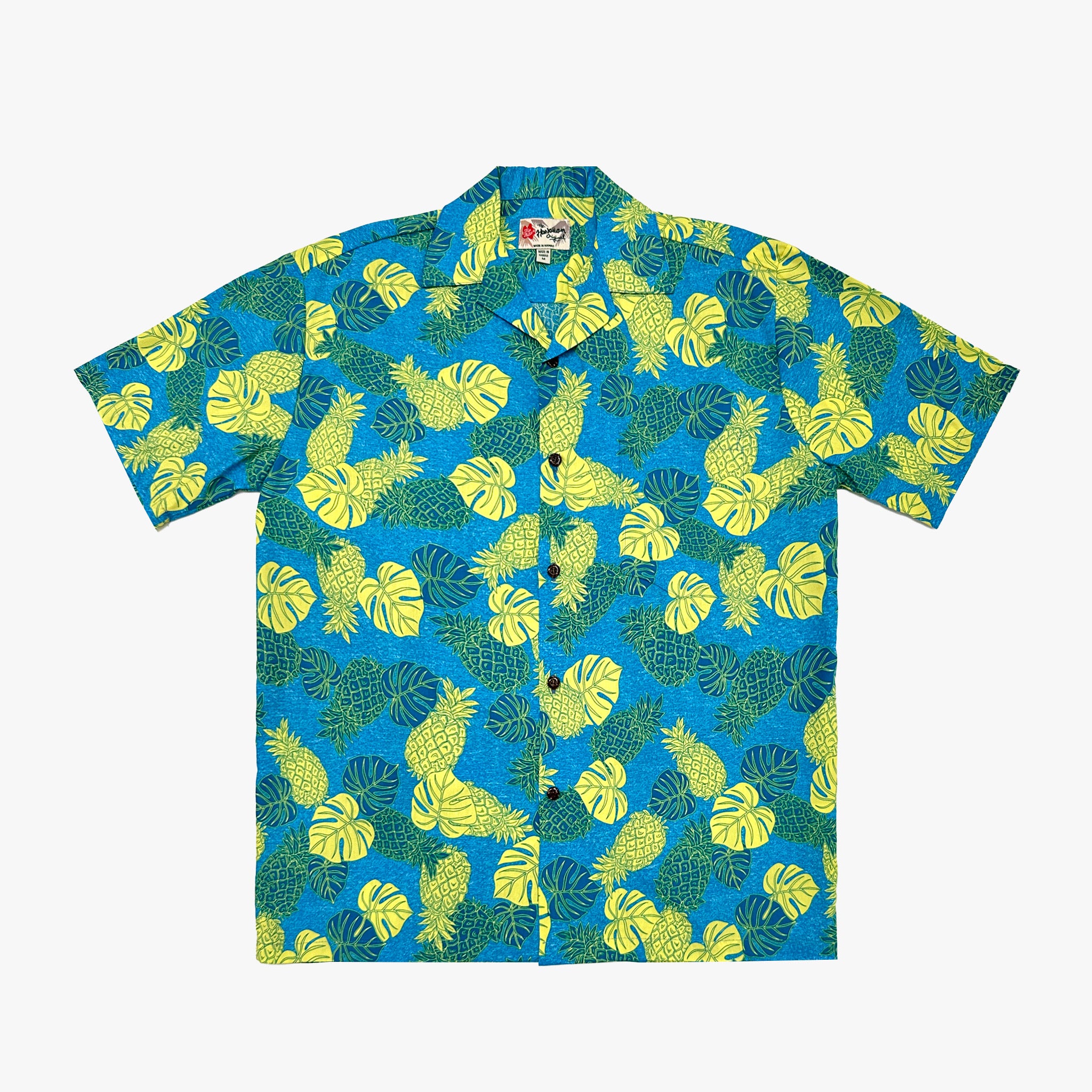 monstera shirt Monstera & Pineapple Aloha Shirt