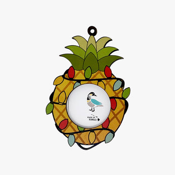 Pineapple Lights Frame Ornament