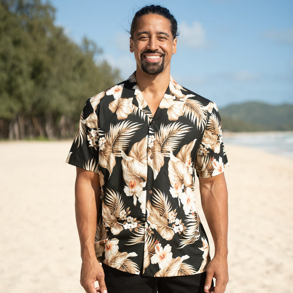Hibiscus Palm Aloha Shirt | Made in Hawaii – Hilo Hattie