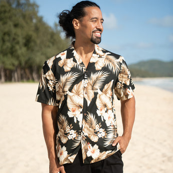 Hibiscus Palm Aloha Shirt