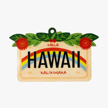 Hawaii License Plate Ornament