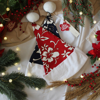 Hilo Hattie Santa Hat