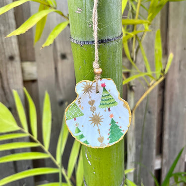 Seashell Christmas Tree Ornament