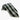 Aloha Necktie in Palaka Black, rolled view - Made in Hawaii by Hilo Hattie
