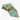Aloha Necktie in Pen & Ink Botanical Turquoise, rolled view - Made in Hawaii by Hilo Hattie